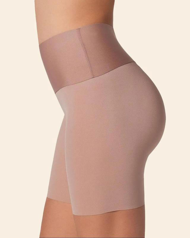 Stay-in-Place Seamless Shorts for Women -High Waisted Shapewear Tummy