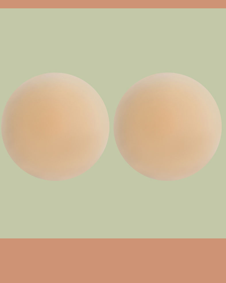 Round + Teardrop-Shaped Waterproof Chest Sticker