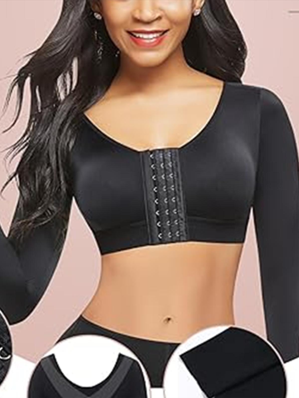 Post Operative Arm Compression Shaping Sleeve Front Buckle Shaping Bra