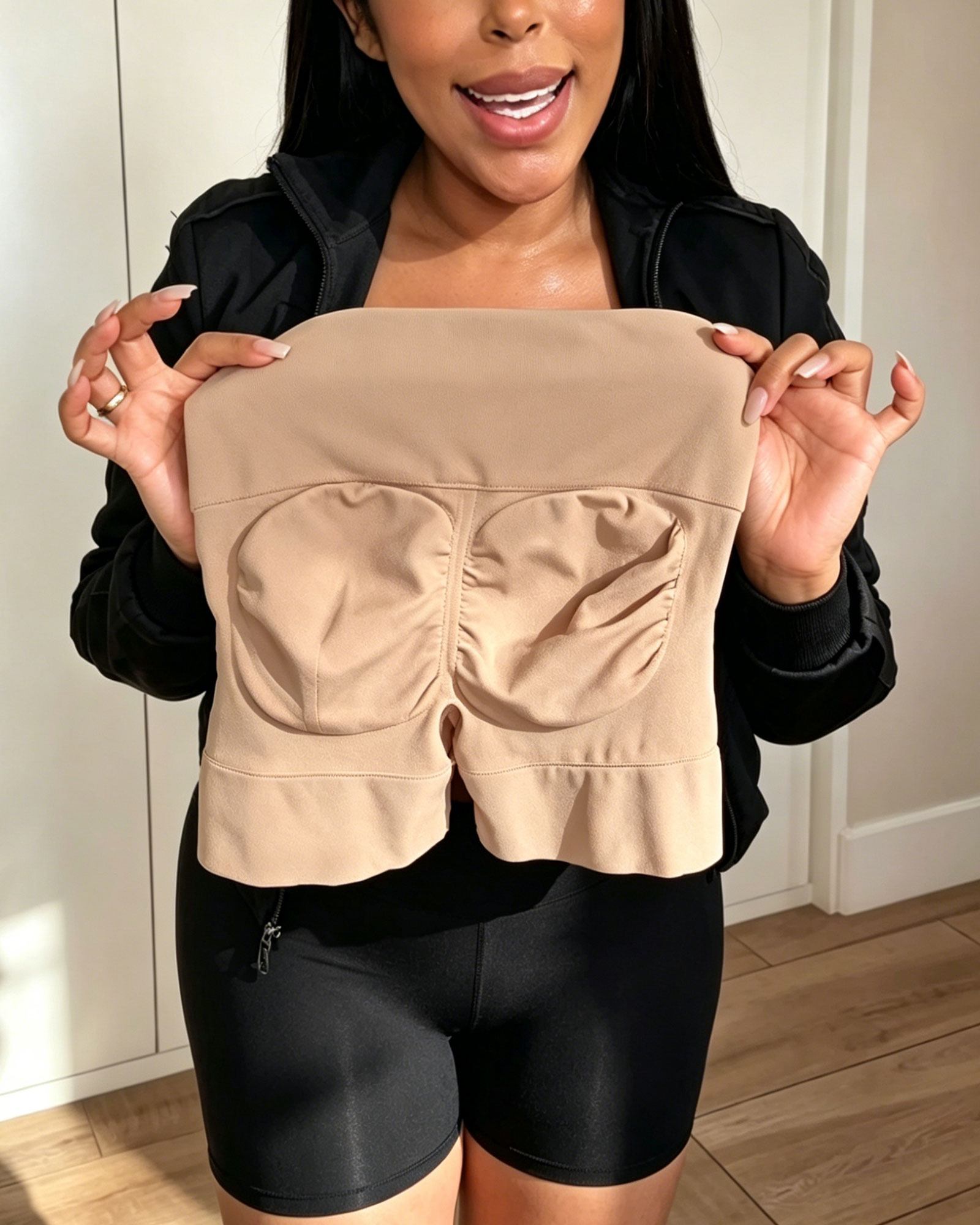 High-Waisted Butt-Lifting Compression Shapewear Shorts