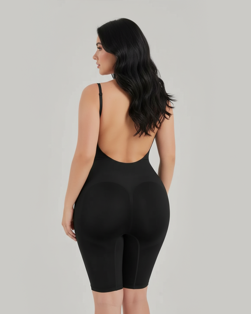 Seamless Backless Mid-Length Full Body Shaper