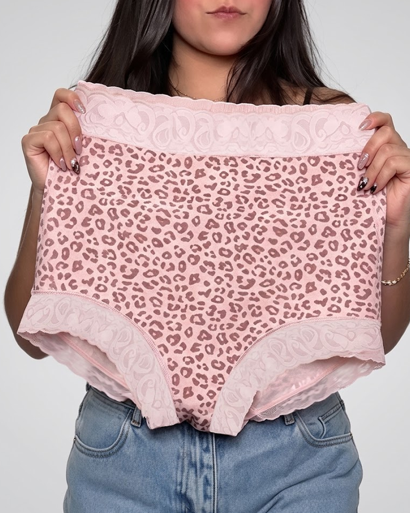 High‑Waist Leopard Print Tummy Control Butt Lifting Shapewear Shorts（Pre‑Sale）