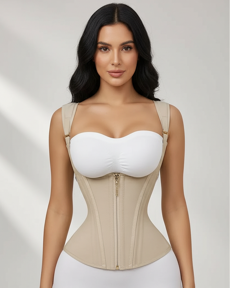 Waist Trainer for Women Corset Vest Body Shaper Cincher Trimmer Tank Top Sport Girdle with Steel Bones