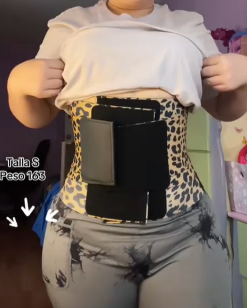 Leopard print Velcro belt (Pre-Sale)