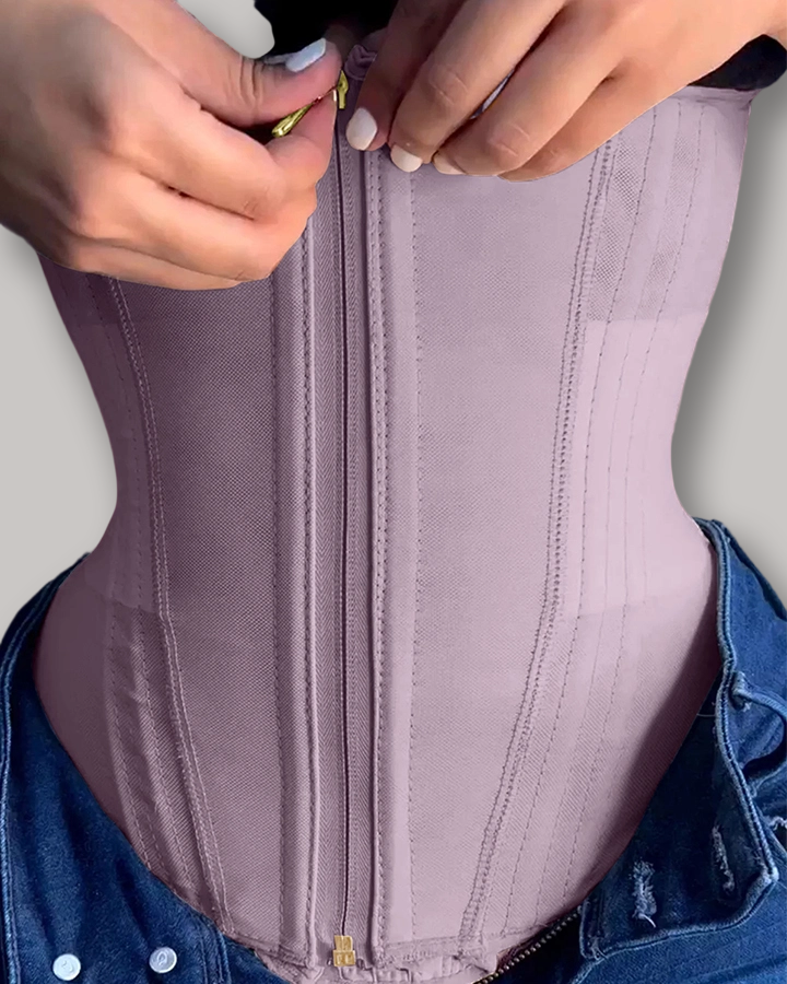 Zip & Breasted Body Shaper Tank Top-Curvy-Faja