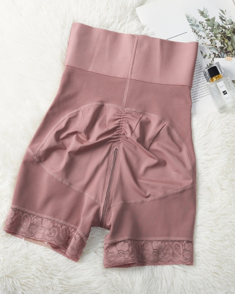 High Waisted Closed Loop Tummy Control Hip Lifting Shaping Shorts