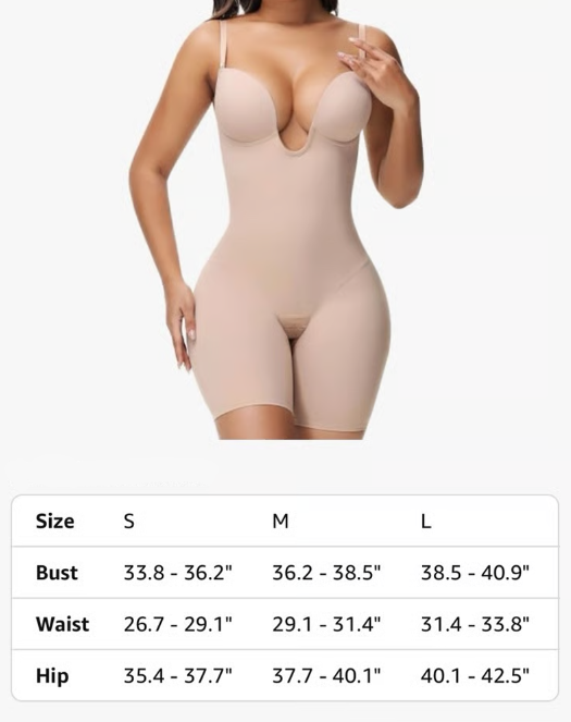 Deep V Skirt Can Be Worn With Gathered Crotch And Adjustable Backless Skirt Invisible Body Shaper