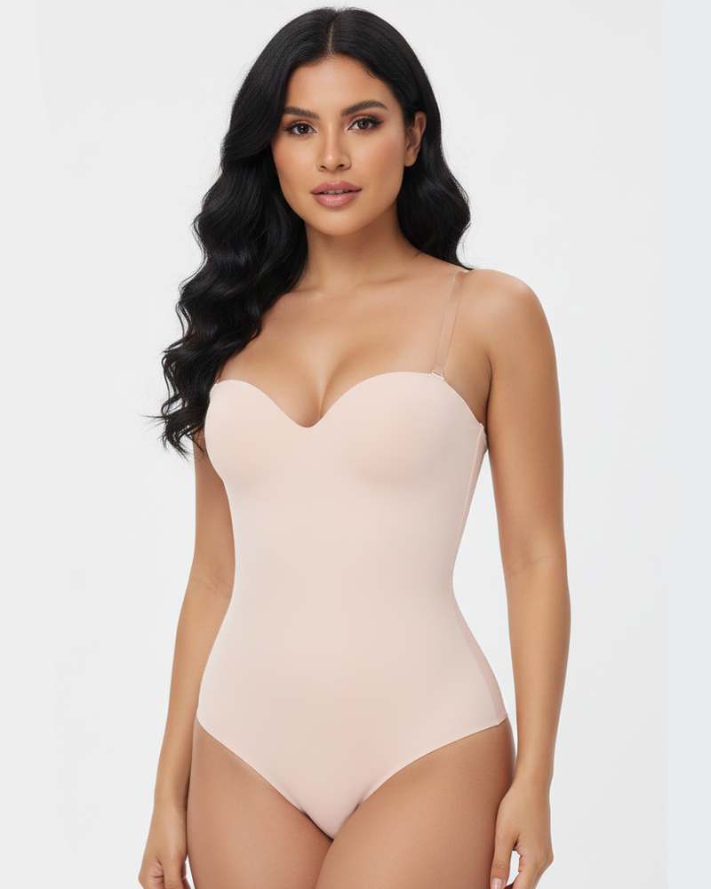 Underwire Thong Bodysuit with Built-In Bra – Tummy Control & Curve Sculpting Shapewear