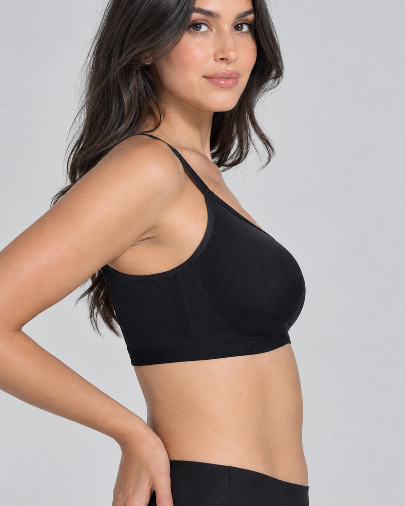 Plus Size Mesh Splice Wire‑Free Support Bra (Pre‑Sale)