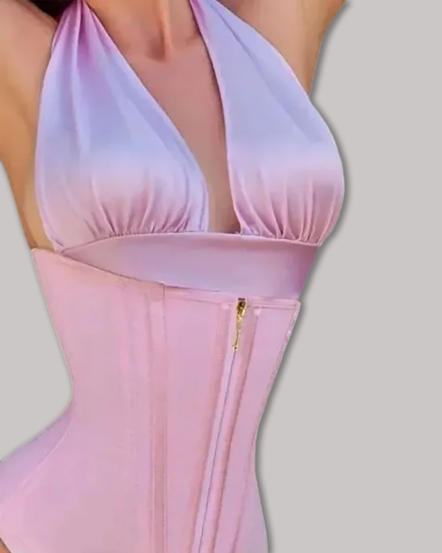 Extreme Waist Trainer Deluxe Rose-Curvy-Faja