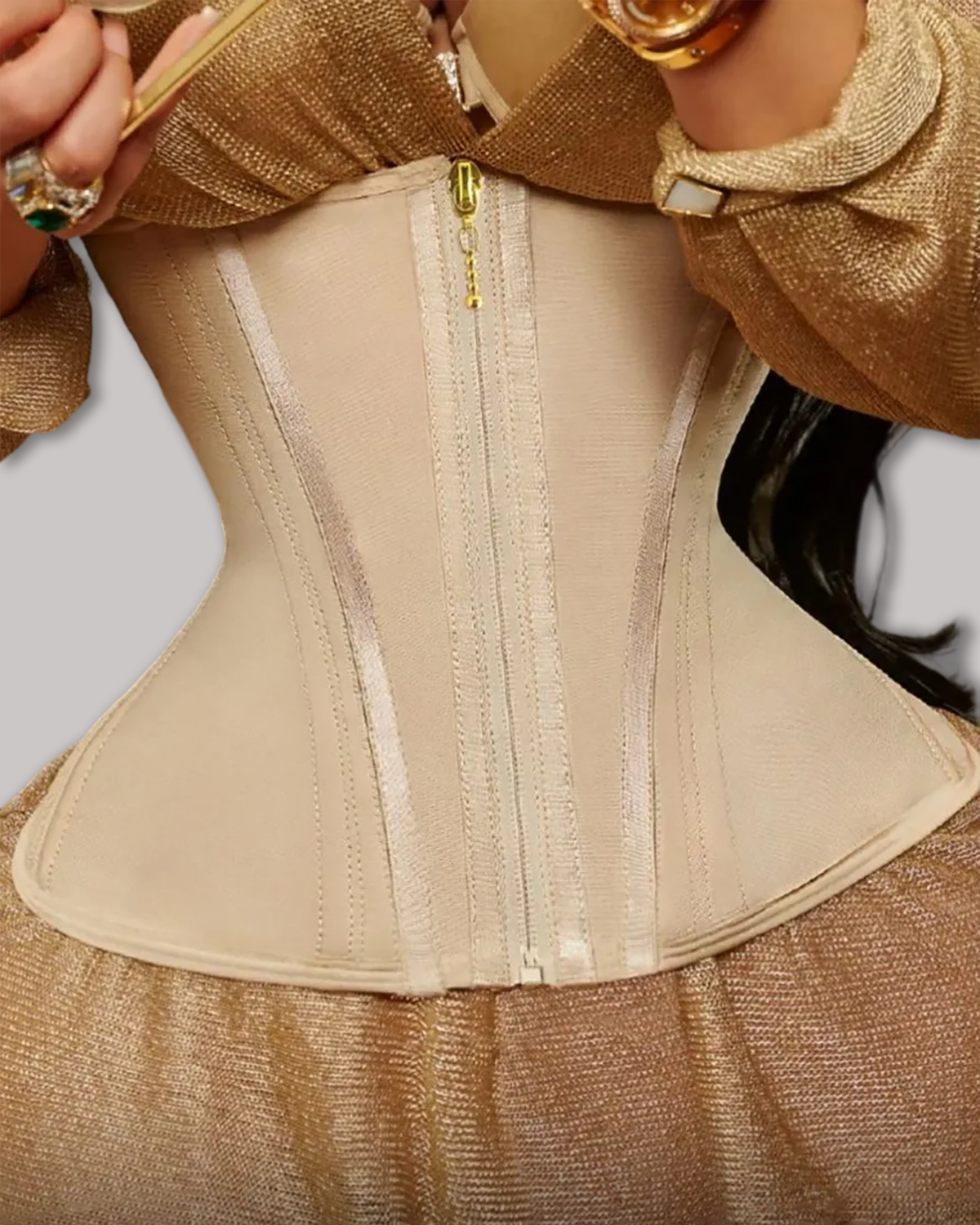 Extreme Waist Trainer Deluxe Rose-Curvy-Faja