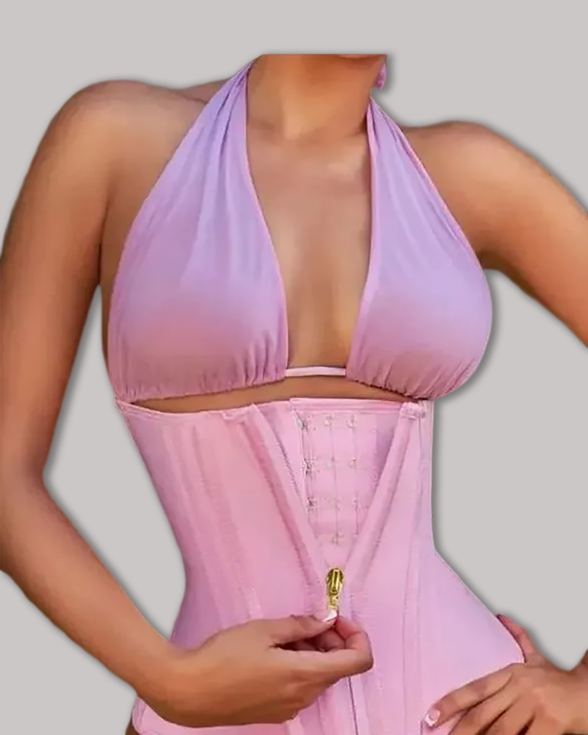 Extreme Waist Trainer Deluxe Rose-Curvy-Faja