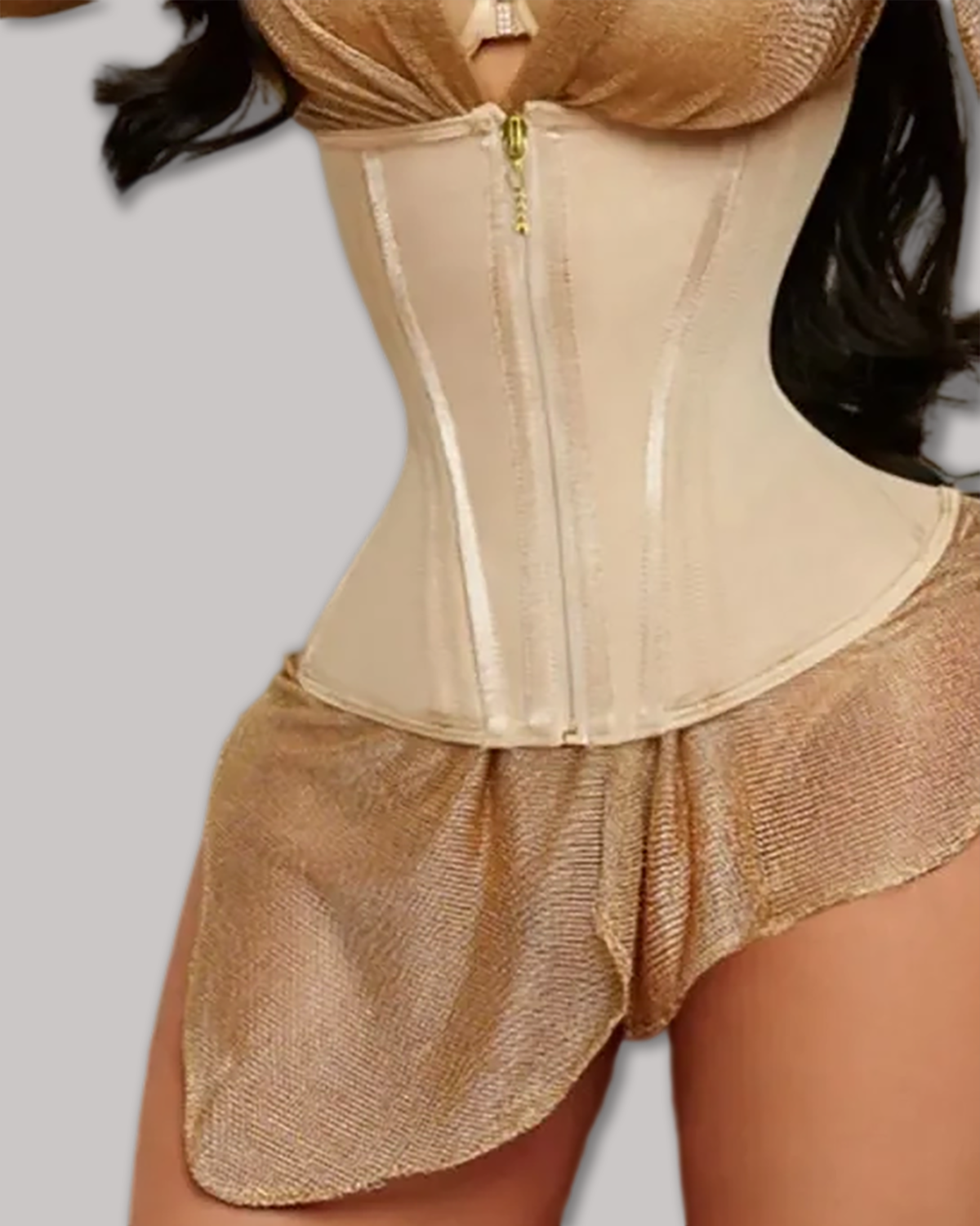 Extreme Waist Trainer Deluxe Rose-Curvy-Faja