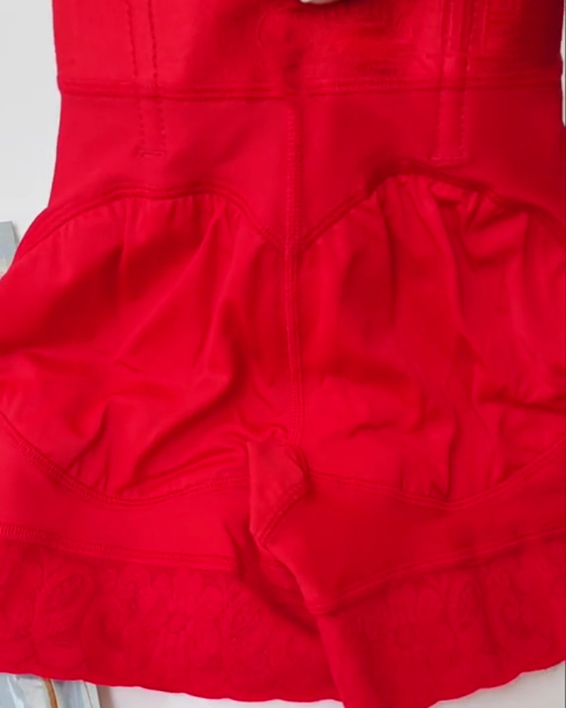 High Waist Side Zipper Butter Lifter Faja Shorts