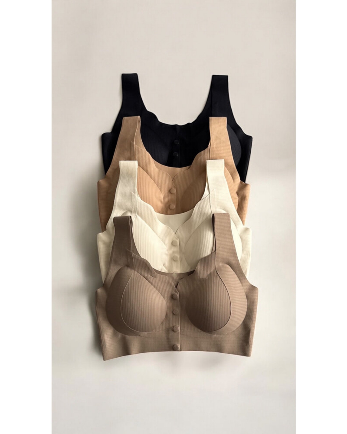 Laser Illusions Buttoned Bra-Curvy-Faja