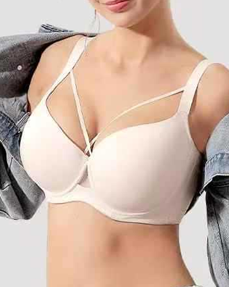 Front Cross Push-Up Bra