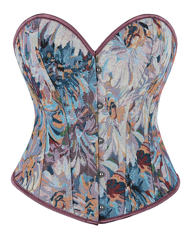 Retro Shaping Push-Up Fishbone Corset