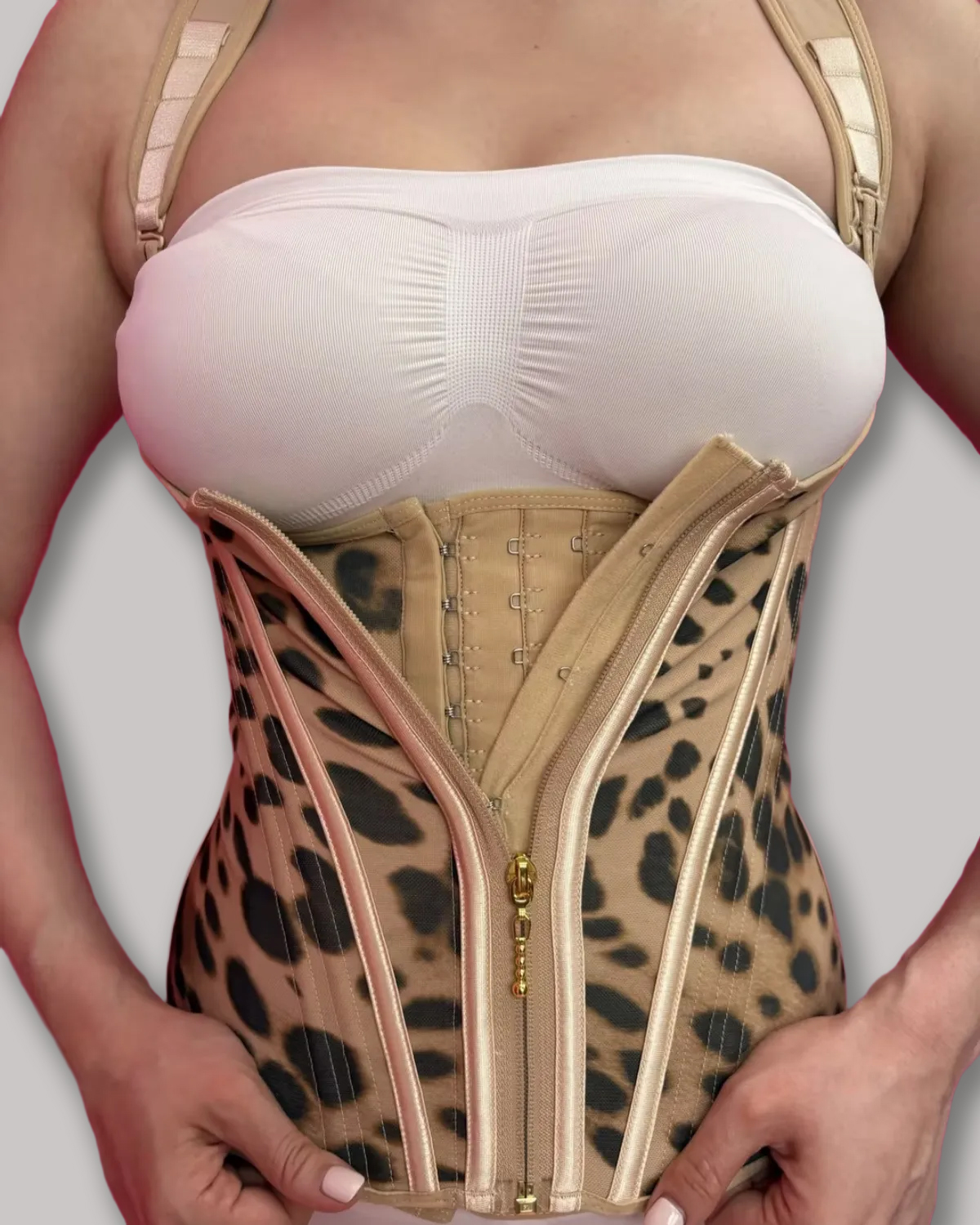 Waist Trainer for Women Corset Vest Body Shaper Cincher Trimmer Tank Top Sport Girdle with Steel Bones-Curvy-Faja