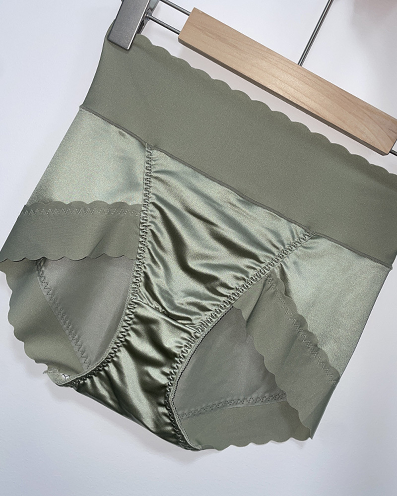 High-Waisted, Hip Lift Satin Fashion Panties