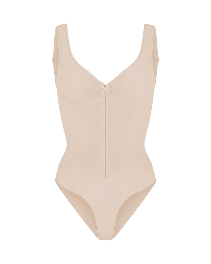 Seamless Bodysuit Sexy Hip-Lifting Tummy-Control Tight-Fitting Bodysuit With Zipper-Curvy-Faja
