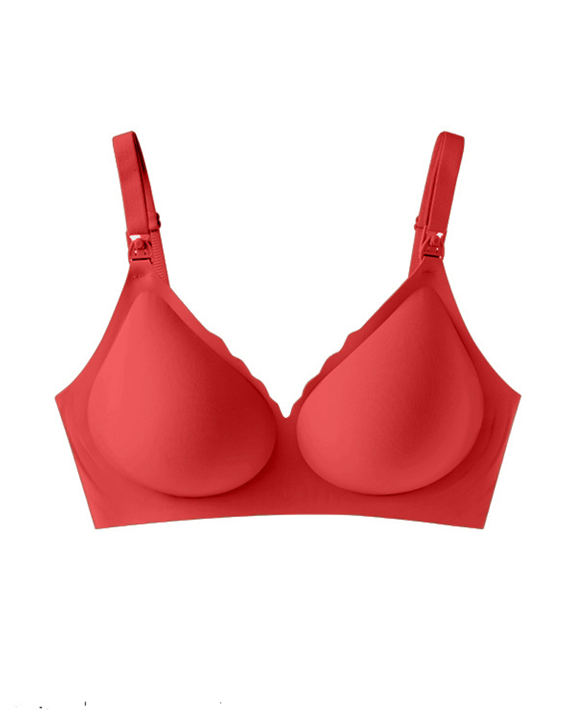Jelly Support Comfort Seamless Wire-Free Maternity Nursing Bra
