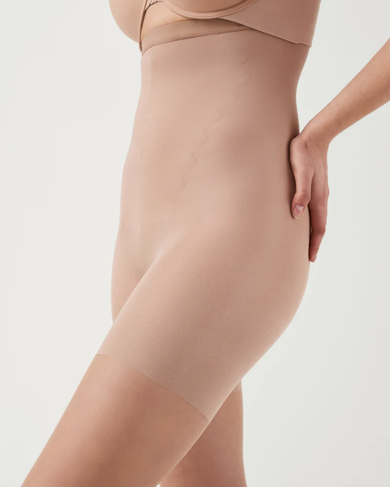 High Waist Sheer Mesh Tummy Control Butt Lifting Calf-Length Shapewear Leggings（Pre-Sale）