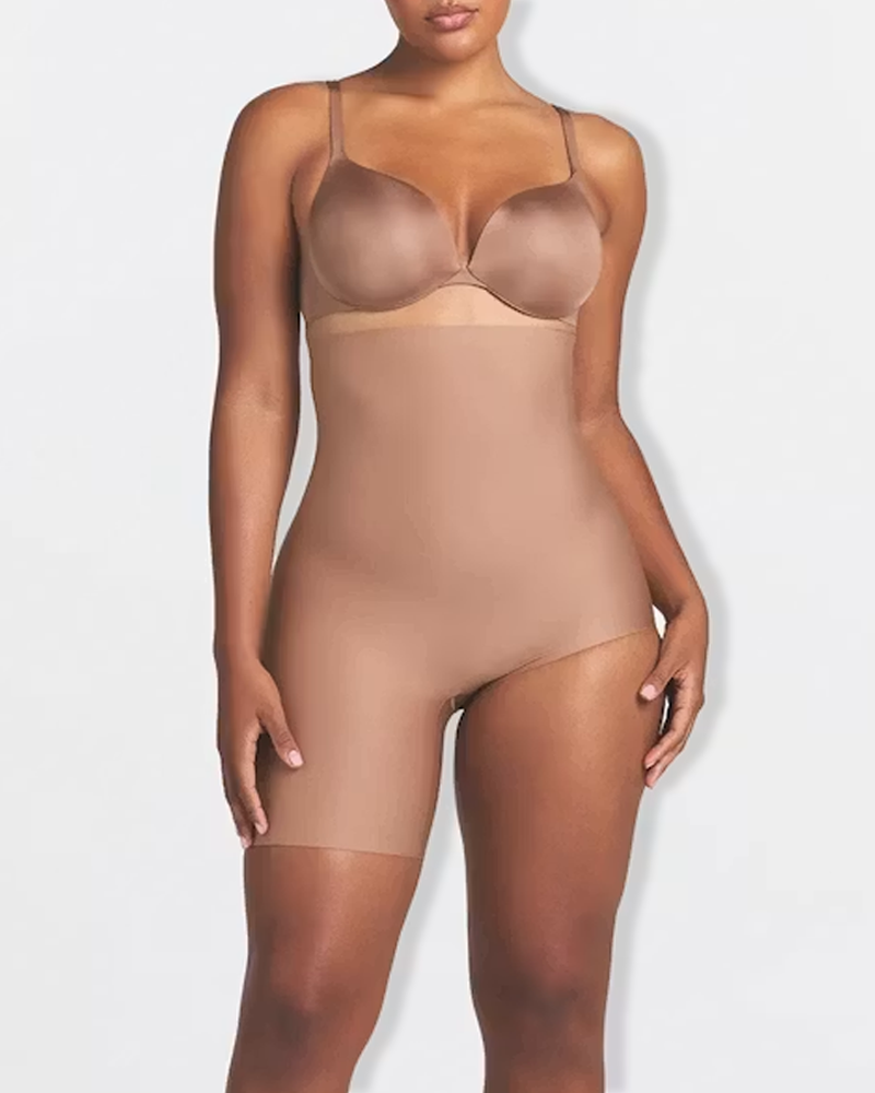 High Waist Mid Thigh Tummy Control Butt Lifter Shaping Shorts（Pre-Sale）