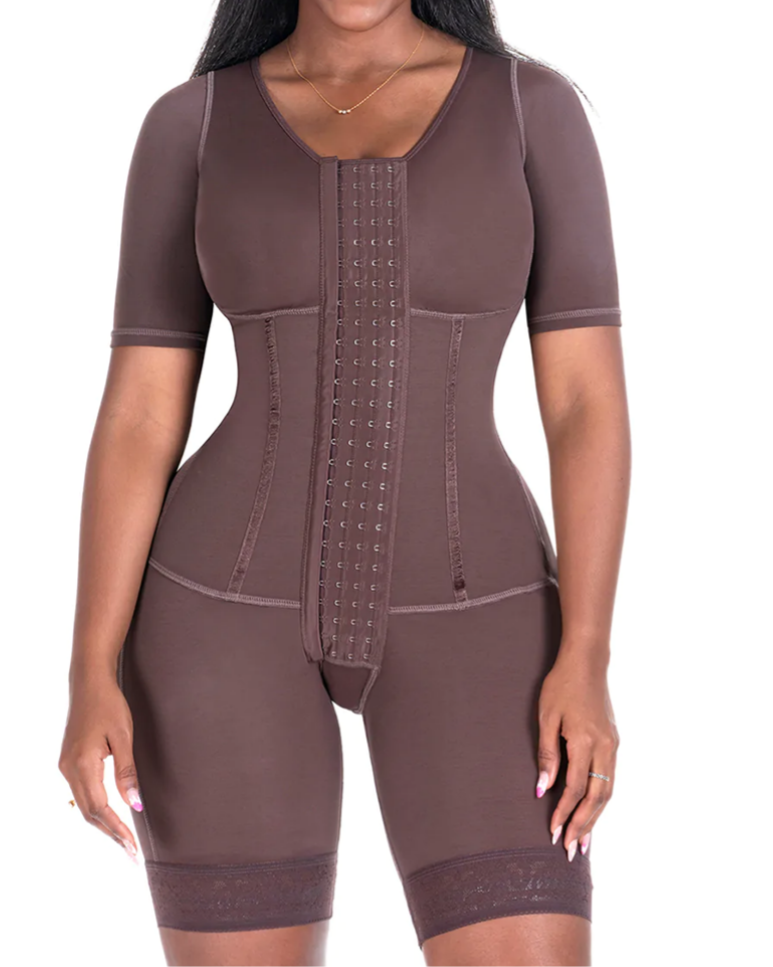 Shapewear for Women Tummy Control Fajas Waist Trainer Bodysuits Butt Lifter Upper Arm Compression Shaper-Curvy-Faja