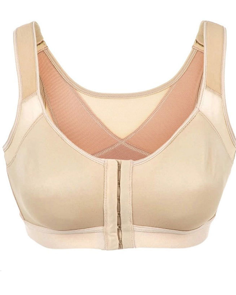 Breathable Supportive Vest-Style Bra