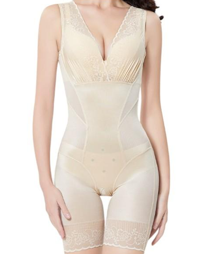 Waist-Cinching Tummy-Flattening Hip-Lifting Bodysuit