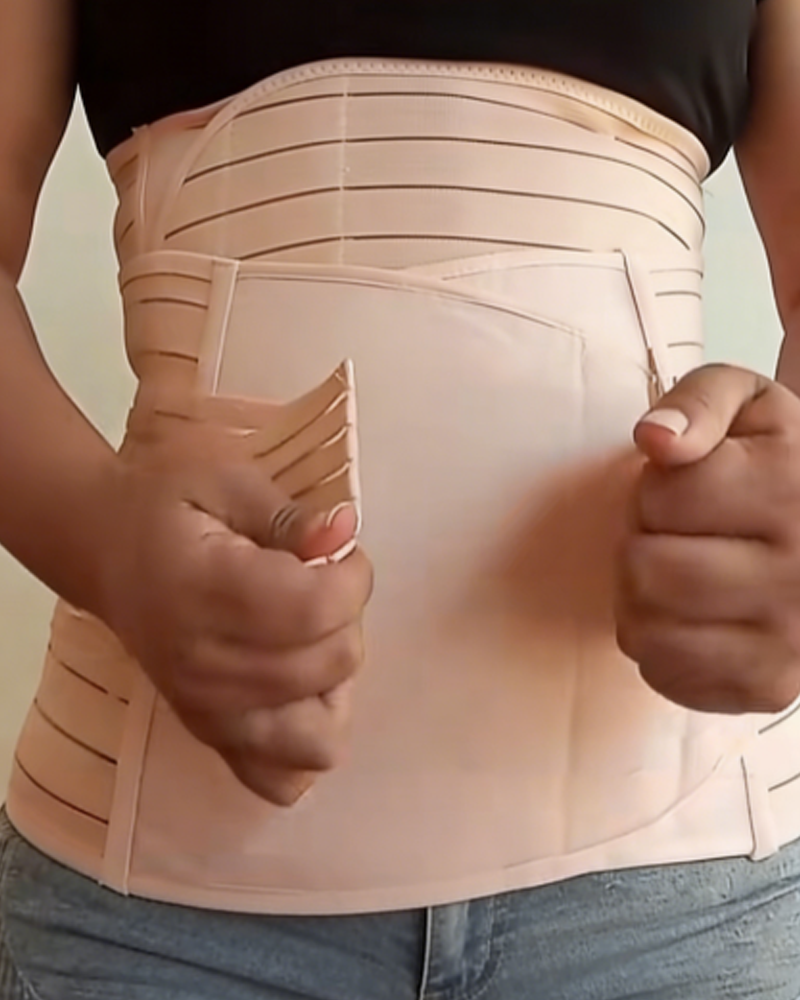 Postpartum Recovery Breathable Waist Support And Abdominal Binder Set