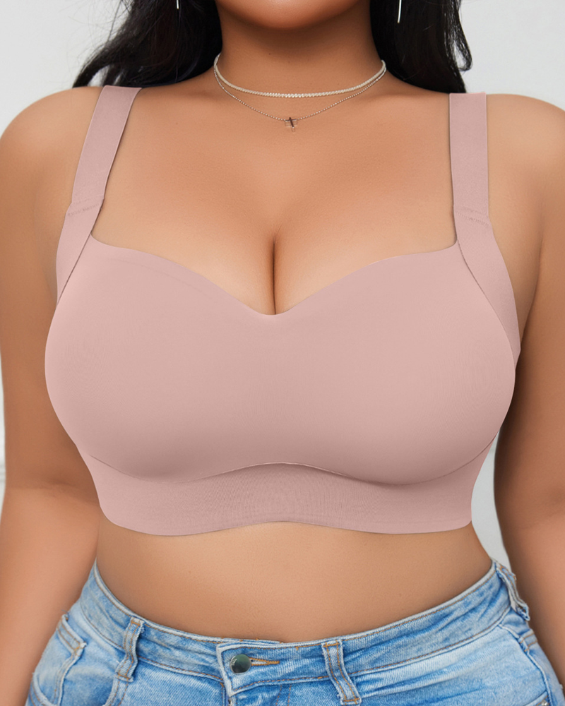 Plus-Size Seamless Push-Up Bra To Prevent Sagging