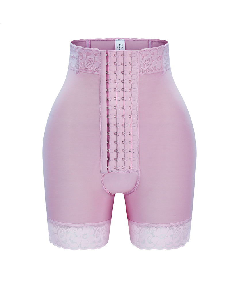 High Waisted Button Down Tummy Control And Hip Lift Shaping Shorts