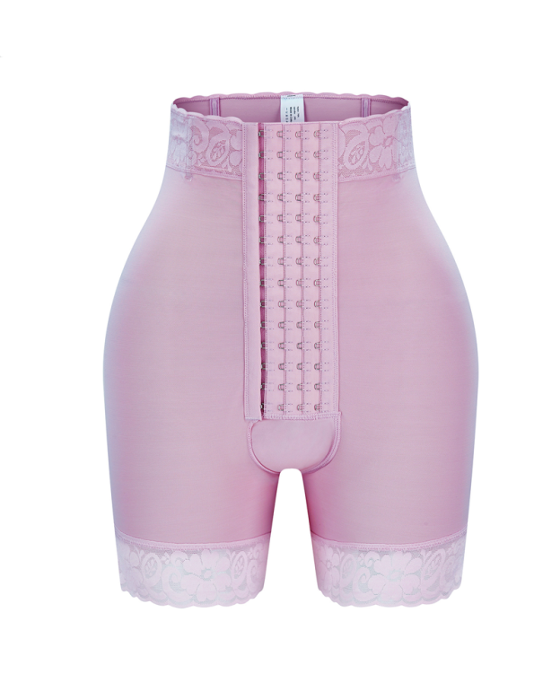 High Waisted Button Down Tummy Control And Hip Lift Shaping Shorts