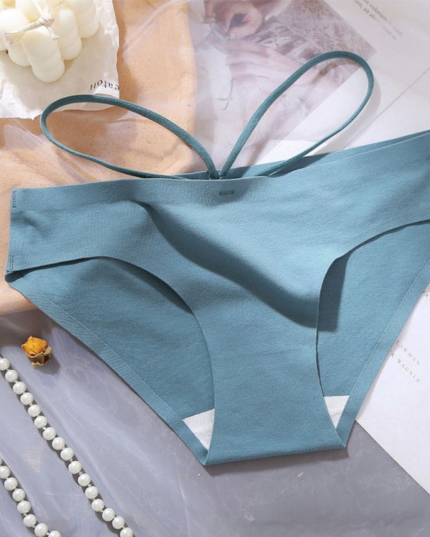 Sexy Slim Cotton Crotch Panties With Breathable Straps