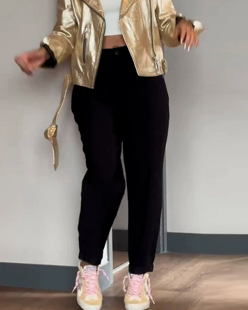 Loose Casual Carrot Pants Harem Pants-Curvy-Faja