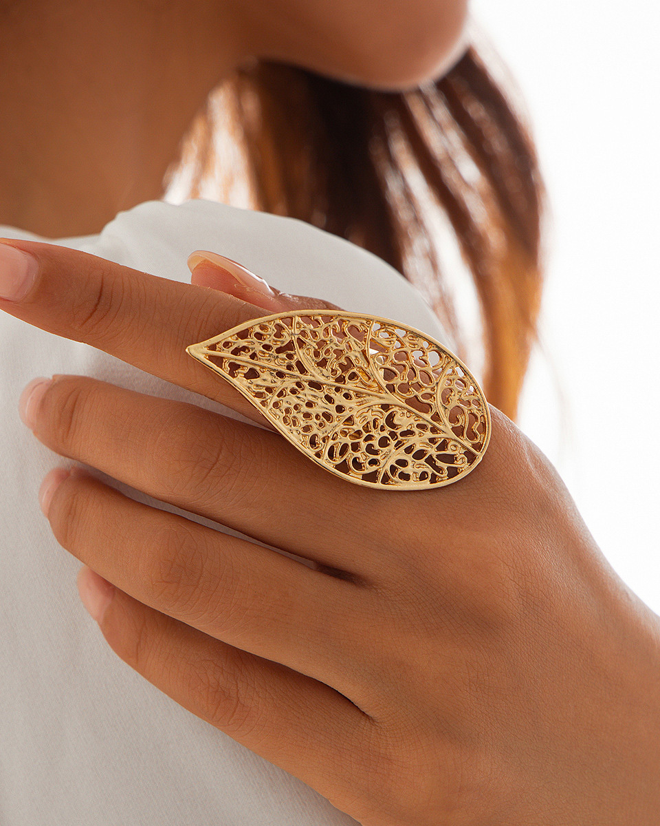 Imitation Pearl Ring-Curvy-Faja