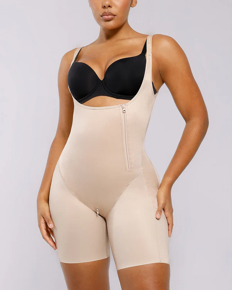 Open-Chest Side-Pulling Body Shaping And Buttock-Lifting Shapewear (Pre-Sale)