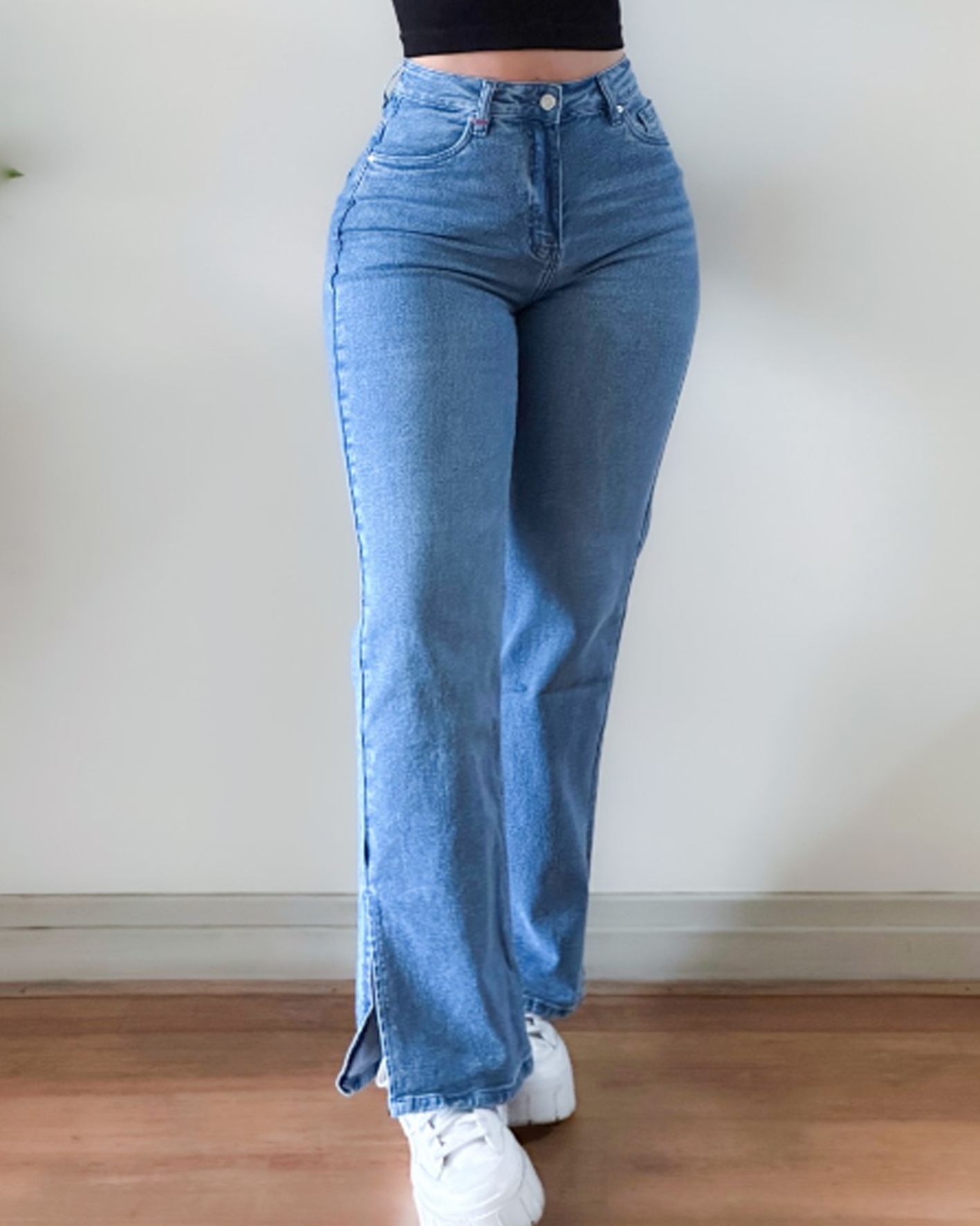 Flared Split Jeans
