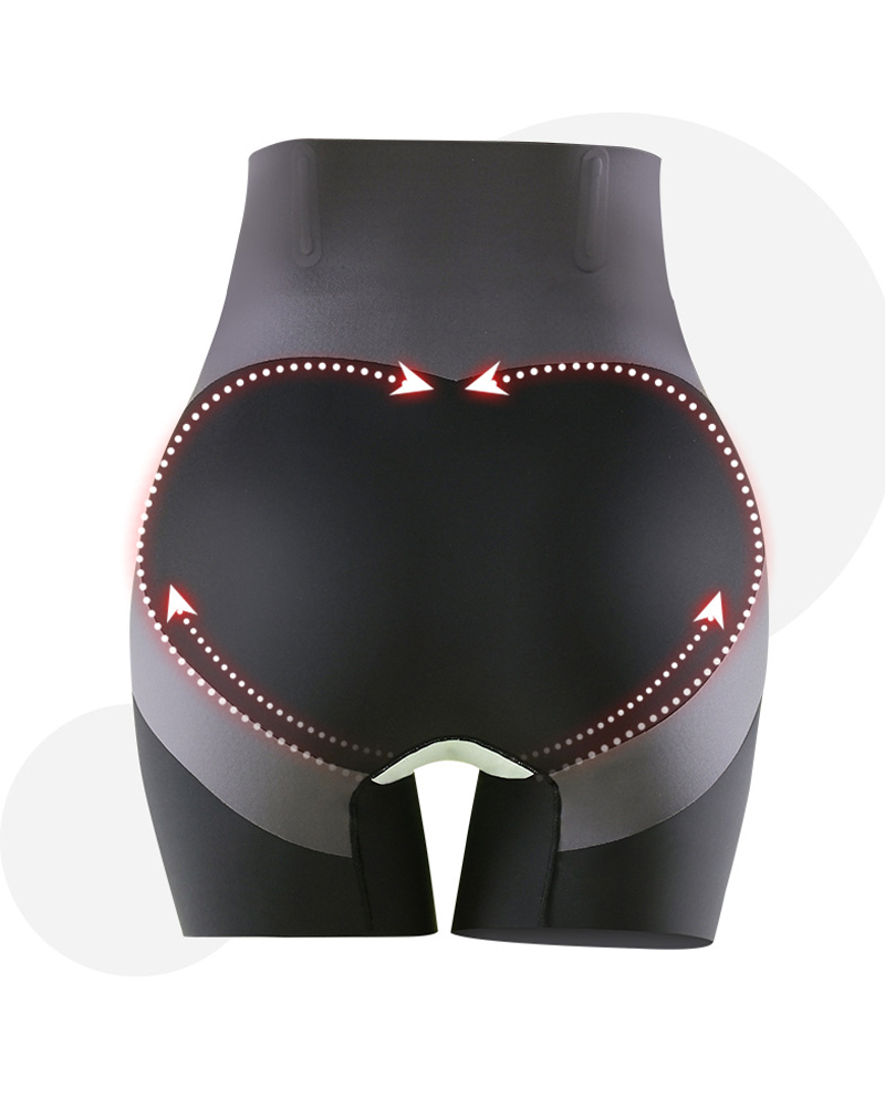 Cross Hip Lifting High Waist Tummy Control Fat Burning Shorts-Curvy-Faja