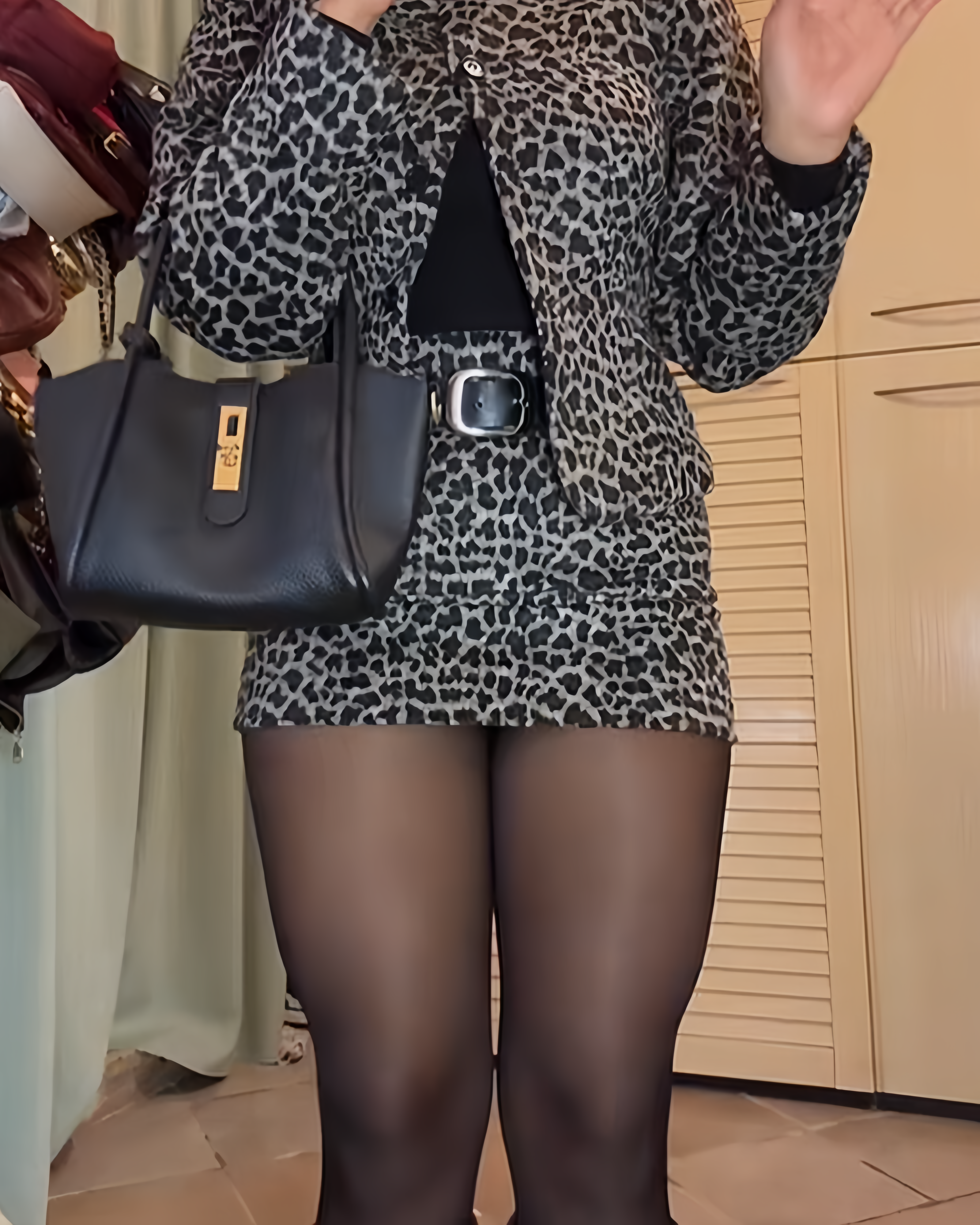 Fashionable Leopard Print Mini Skirt