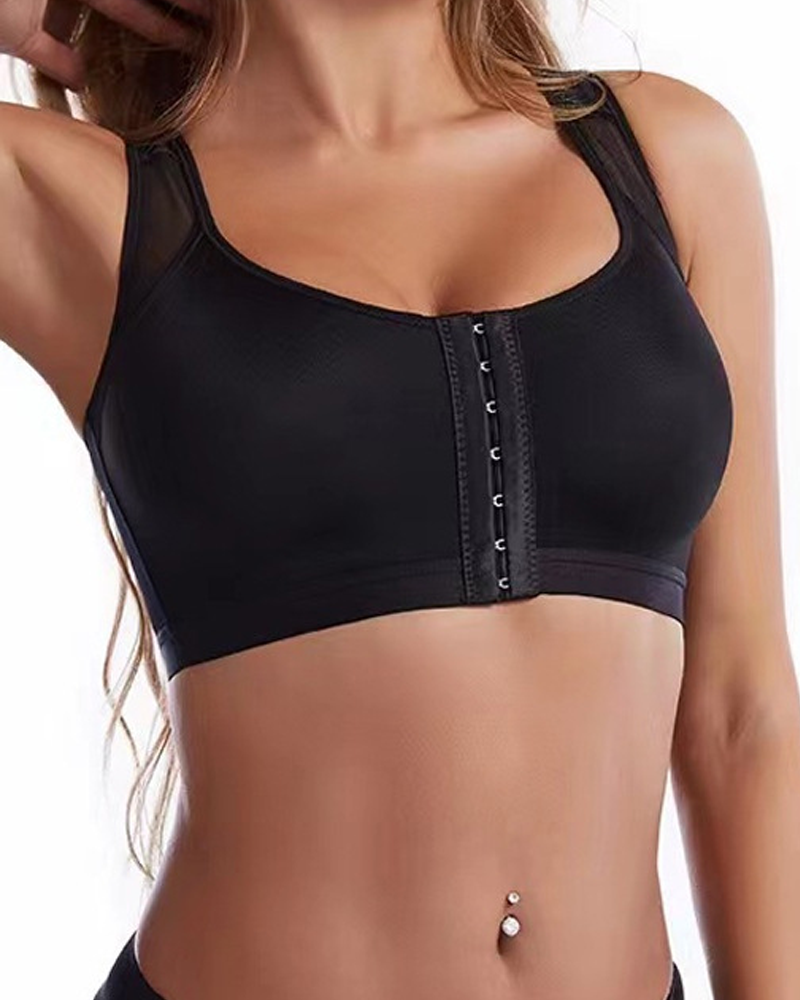 Breathable Supportive Vest-Style Bra