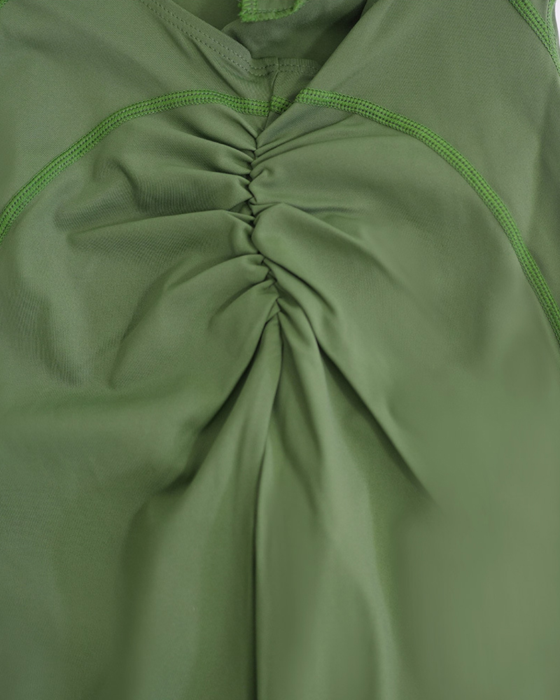 Zip Front Sleeveless Jumpsuit