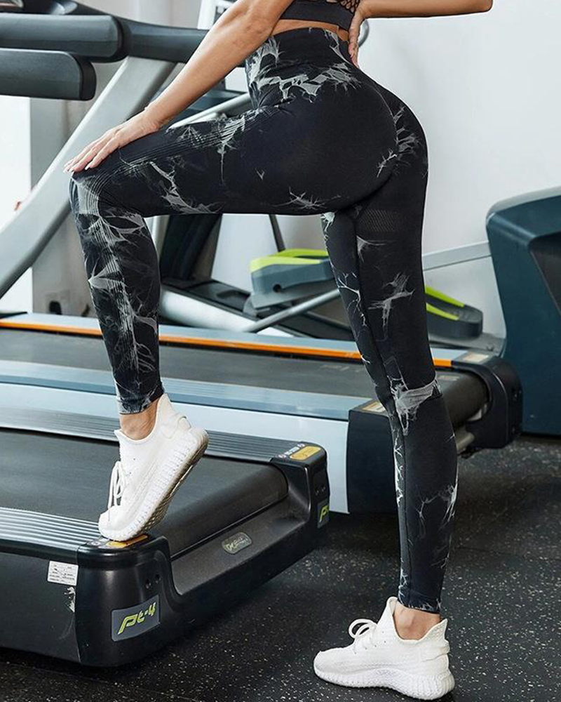 Tie-Dye Hip Yoga Pants