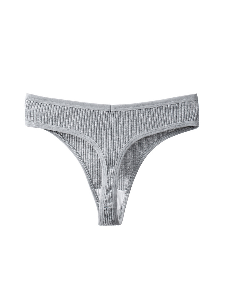 Cotton Crotch High Elastic Low Waist Simple Breathable Underwear