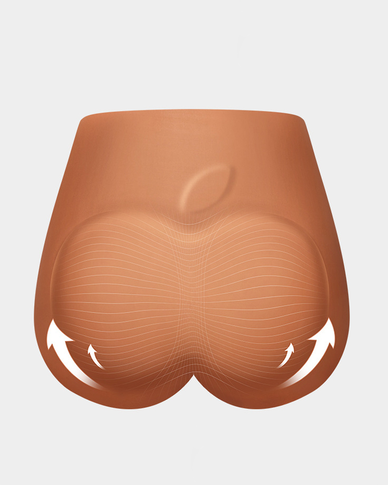 3D Apple Butt Graphene Antibacterial High Waist Tummy Control Briefs-Curvy-Faja