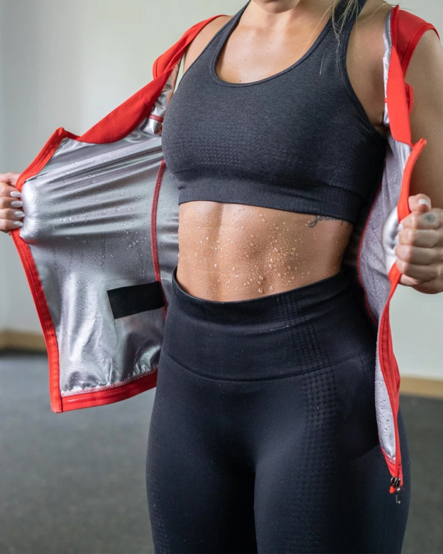 Women's Zipper Heat Trapping Sweat Vest (Pre-Sale)