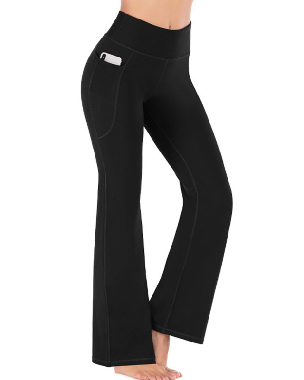 CURVY-FAJA | High Waisted Elastic Tummy Control Flared Yoga Pants