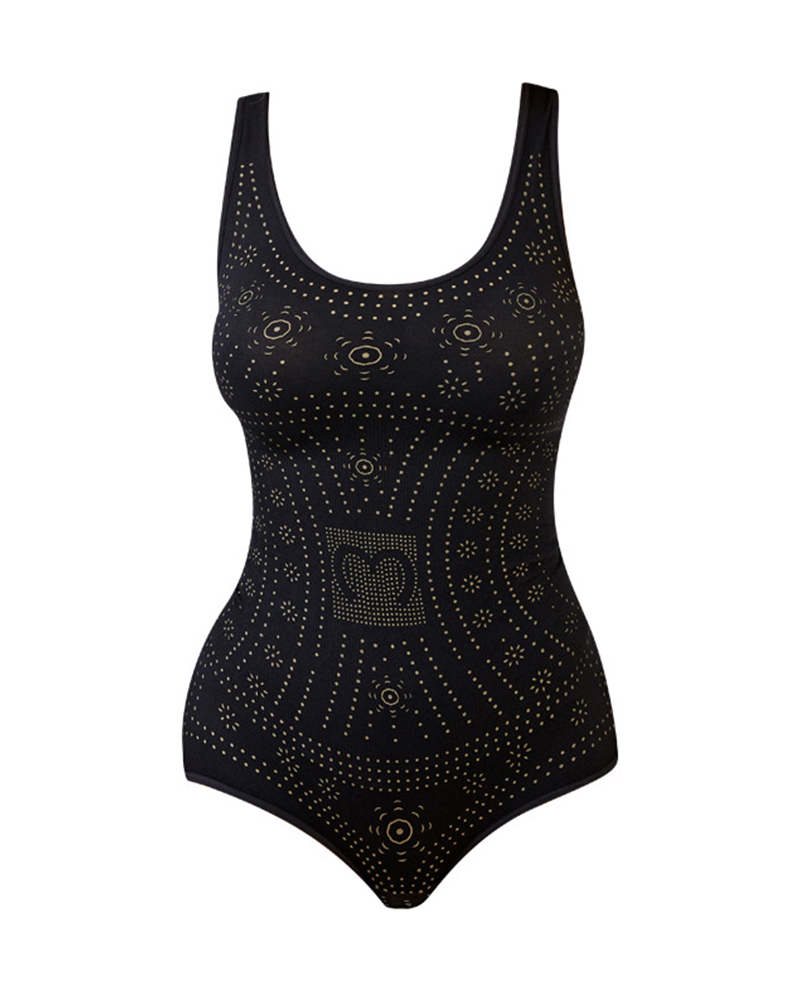 Backless Camisole Bottoming Tummy-Control Triangle One-Piece Body Shaper