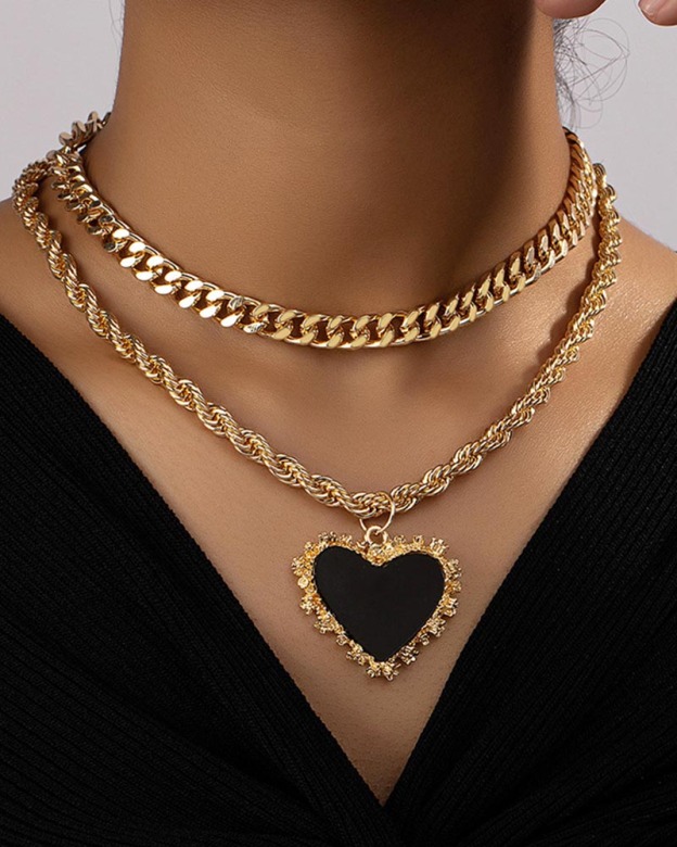 Double Love Necklace Woman-Curvy-Faja